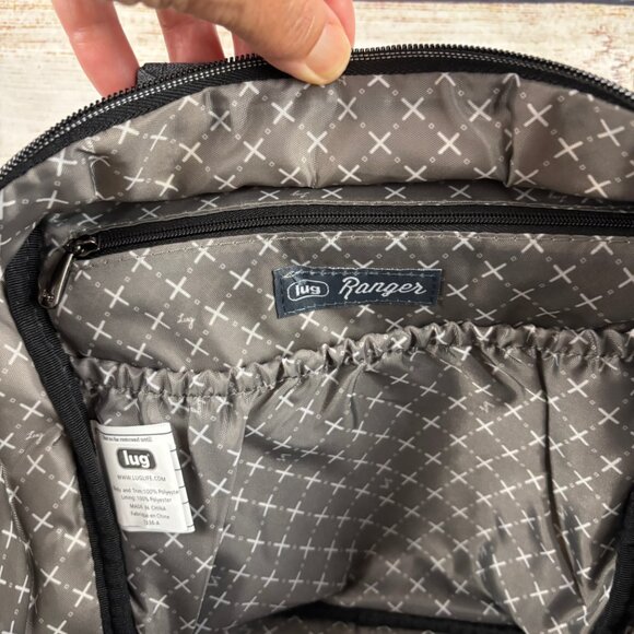 Lug Ranger Quilted Arrow Gray Crossbody Textured Cloth Design - Picture 7 of 11